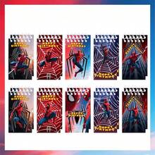 Marvel 10 cuốn vở ghi chép dành cho học sinh, sổ tay gáy xoắn PP, đồ dùng văn phòng phẩm cho nữ sinh, quà tặng tiệc tùng - Nhiều màu - Xem 5