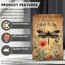 Dragonfly Tin Sign Plaque Tin Metal Plaque Vintage Dragonfly Art Words Of Let It Be Wall Decor Patio Garden Porch 12 * 8inchFor Home, Cafe, Bar, Garden - No Electricity Needed, Durable Metal Art, Front Door Decor, Cafe Decoration, | Retro Tin Sign, Funny Metal Sign, Bar Decor, Garage Sign, Metal Plaque, Kitchen Sign, Man Cave Decor--Vintage Metal Tin Sign, Retro Advertisement Wall Art Garage, Man Cave, Bar & Kitchen Decor, Wall Decor, Retro, Garage Decor, Room Decor, Man Cave, Idea, Vintage Poster, Retro Sign, Metal Poster, - Chuồn chuồn6 - Xem 9