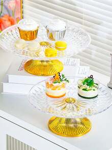 Plastic Cake Stand Dessert Display Rack, Transparent Cake, Pastry, Fruit Tasting Plate, Dessert Table - Multicolor - View 3