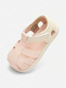 Balabala 2026夏季新款轻便防滑幼儿学步凉鞋，男女童通用 - 白紅色 - 查看 1