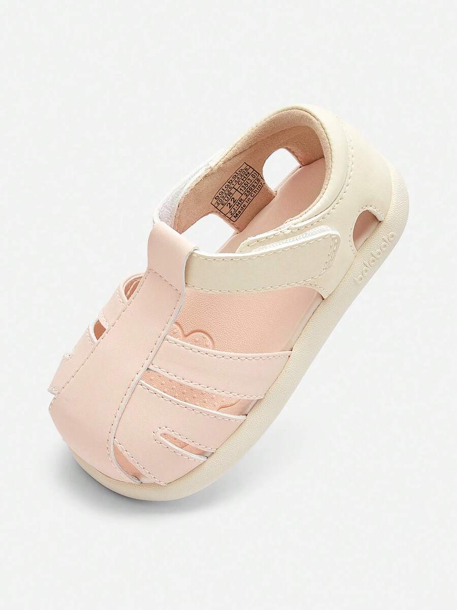 Balabala 2026夏季新款轻便防滑幼儿学步凉鞋，男女童通用 - 白紅色 - 查看 1