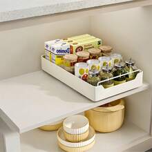Multi-Size Pull-Out Storage Rack, No Drilling Required Under-Sink Cabinet Pull-Out Organizer | Kitchen Spice/Cookware Pull-Out Storage Rack | Sliding Drawer And Kitchen Storage Organizer - Multicolor - View 13