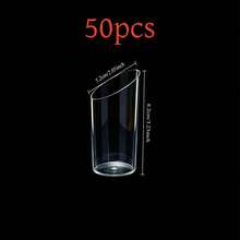 Bộ 100/60/50/40/30/20/10 cốc thủy tinh tái sử dụng, cốc thủy tinh 75ml, cốc thủy tinh có đáy nghiêng, thích hợp đựng mousse, pudding, sữa chua và các món tráng miệng. - Trong sáng - Xem 19
