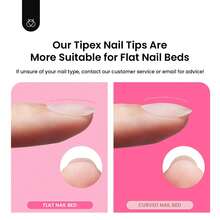 Beetles Tipex Lite Pre-Built Apex Nail Tips Kit, Stiletto Medium, With Tipex Nail Glue,  All-In-One Gel Nail Kit - Square Extra Short 224pcs (Tipex Nail Kit) - View 8