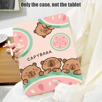 1 chiếc ốp lưng gập họa tiết xương rồng và dưa hấu bảo vệ bàn làm việc với chân đế xoay 360 độ và khe cắm bút, chất liệu da PU tương thích với Samsung A9/A9+/S9/S9FE/A11/A11+/S11/S10 FE/S10 FE+/S10 Lite, A16 2025, Air 11/13, M3 2025, Mini 7 A17, Pro 2024, Air 11/13, M2 2024, Pro 11/13, M4 2024, Pro 12.9, 7/8/9 Gen, 10.2, 10 Gen, 10.9, Air 4/5/6/7/8, 10.9, Pro 11, 4/5/6 Gen, Mini 6, Se 11, Honor, Matepad Se 11.