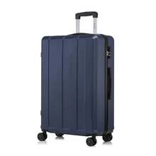 YONSLY Suitcase 16/20/24/28 Inch With 4 Wheels, 360° Combination Lock, Mesh Compartment, Soft Rubber Handle, Lightweight, Shockproof Trolley Suitcase, Carry-On Hard Shell Suitcase - 深藍 - 查看 10