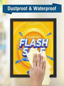 Self-Adhesive Magnetic Sign Holder, Double-Sided Window Magnetic Display Frame, Transparent And Strong Magnet, Suitable For Office/Shop/Door/Glass/Refrigerator Display - 6Pcs - View 5