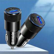 3.1a Pd Car Charger, Black - Black - View 4