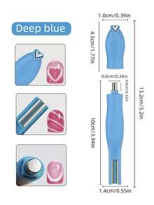 3D爱心磁性美甲凝胶，猫眼效果，双线月牙蛇皮法式美甲，UV吸收磁性美甲棒，DIY美甲沙龙工具，返校季 - 彩色 - 查看 15
