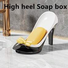 1 hộp đựng xà phòng hình giày cao gót, giá đựng xà phòng phòng tắm sáng tạo, hộp đựng xà phòng trang điểm ban công, hộp đựng xà phòng hút chân không sang trọng, bình đựng xà phòng, giá đỡ điện thoại, quà tặng ngày lễ - A - Xem 9