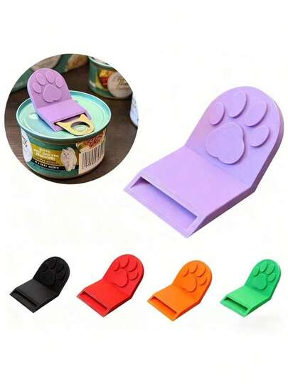 1pc New Can Opener, Easily Open Canned Food And Beverages While Protecting Nails, Ideal Choice For Women Who Care About Nail Care. Non-Slip Design, Available In Multiple Colors. Ergonomic Non-Slip Handle, Suitable For Cat/Dog Food Cans. Durable Plastic Material, Easy To Clean. Compact And Smooth Operation Food Can Opener, Multi-Functional Bottle Opener, Essential For Kitchen.