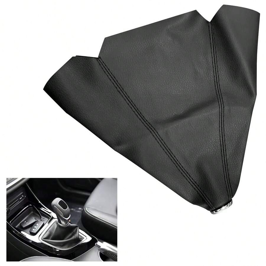 1PC Automotive Gear Lever Dust Cover Automotive Gear Lever Dust Cover General Motors Gear Lever Cover Leather Gear Shift Dust Cover Automotive Parts - 1PC - View 1