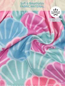 2件套宠物贝壳比基尼套装，狗狗/猫咪挂脖系带两件式泳衣，夏季清凉 - 彩色 - 查看 8