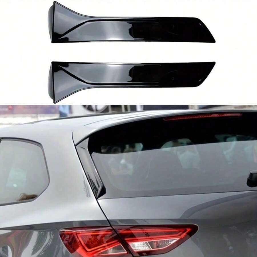 Automotive Spoiler, Rear Window Deflector, Trunk Spoiler - Fit For Renault Clio, SEAT Leon, Ibiza Spoiler, Aerodynamic Upgrade, Sports Styling Accessory, Polished Surface, Durable Structure, Car Modification - Rear Wing - View 1