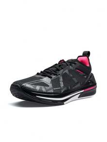 XTEP 10th Generation Yun Basketball Shoes, Low-Top, Shock Absorption, Anti-Slip, Wear-Resistant, Professional Basketball Shoes, Black/Classic White - Black/Classic White - View 3