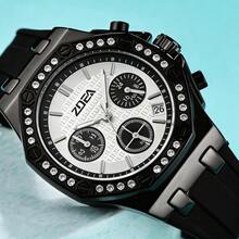 ZOEA Men Mechanical Watches - 黑與白 - 查看 3