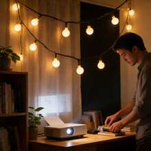 1 pezzo 50 LED/700 cm/275,59 pollici, 100 LED/1200 cm/472,44 pollici Luci a stringa verde oliva USB con 8 modalità di illuminazione, adatte per camera da letto, soggiorno, veranda, matrimonio, festa e decorazione per vacanze - Sfera bianca USB - Visualizzare 6