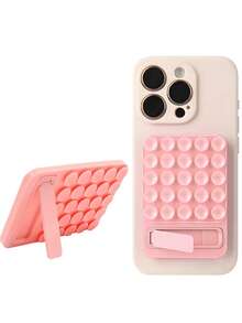 1pc Silicone Suction Cup Holder, Multi-Function Computer & Phone Suction Cup Bracket, Strong Adhesive Phone Stand - Multicolor - View 1