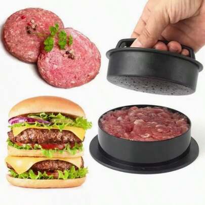 1pc Hamburger Press Mold, Large And Small Portable Shapes, Detachable Basic Hand-Made Snacks, Hamburger Press Combination Of Hand-Made Meat Cakes, Rice And Vegetable Roll Mold, Is A Great Tool, Mother's Day Gift, Birthday Gift
