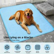 Pet Cooling Mat & Bed - Moisture-Wicking Surface Design - Keeps Your Beloved Pets Cool And Comfortable All Day - Suitable For Small, Medium And Large Cats And Dogs - 40*50cm - View 1