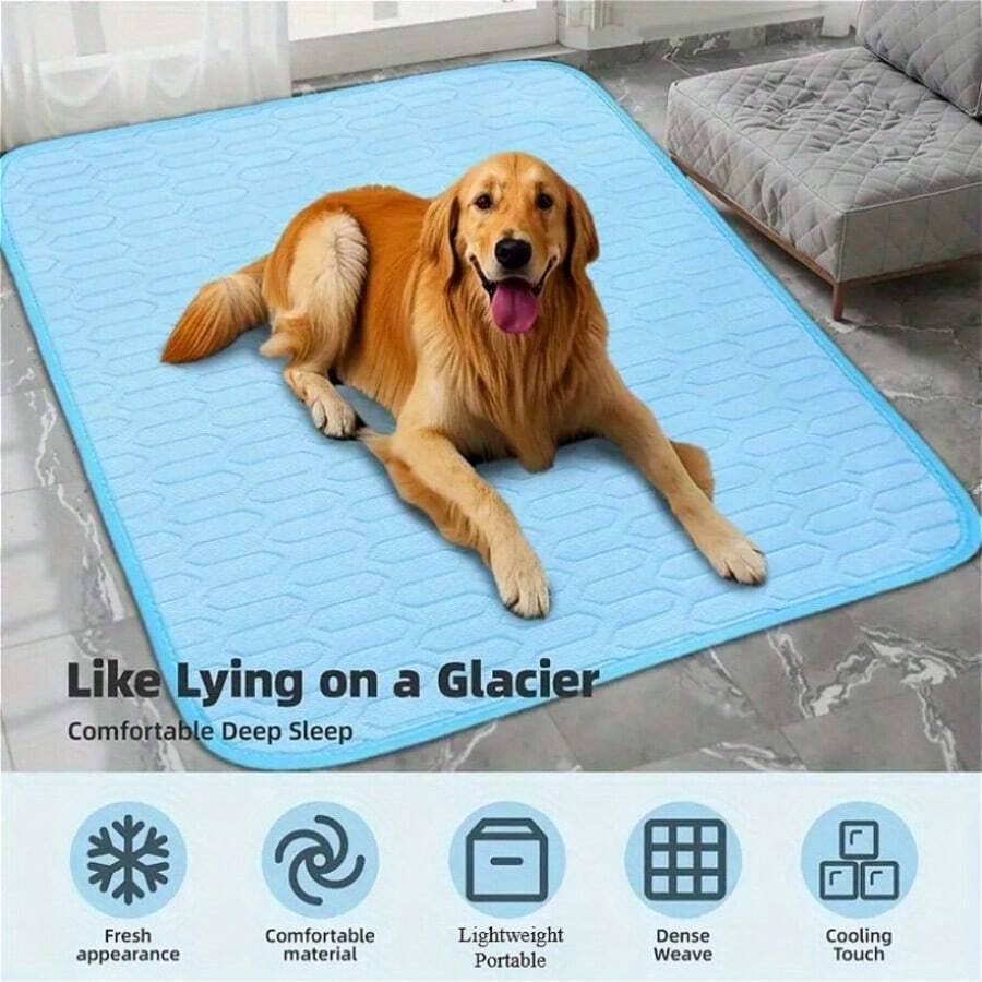 Pet Cooling Mat & Bed - Moisture-Wicking Surface Design - Keeps Your Beloved Pets Cool And Comfortable All Day - Suitable For Small, Medium And Large Cats And Dogs - 40*50cm - View 1
