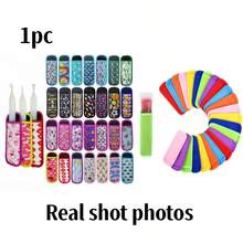 Bộ 1/2/4/6 chiếc bao bọc que kem, vỏ bảo vệ que kem, giá đỡ que kem bằng neoprene in hình giúp tránh bị tê cóng tay, dùng để bọc que kem, kem que, kem tươi. - Xem 11