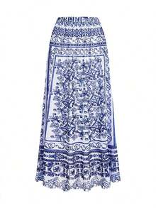 Swim Oasis Oasis Paisley Print Premium 2 Pieces Swimsuit For Summer Beach Vacation - 藍白色 - 查看 5