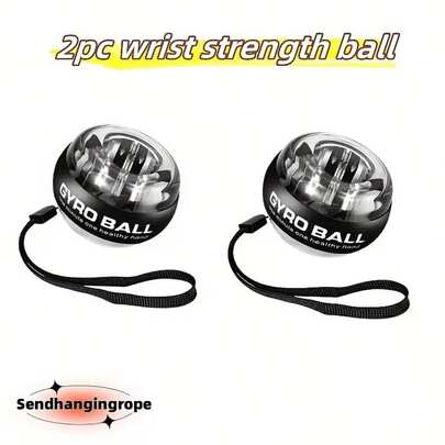 2pcs Self-Starting Wrist Strength Gyroscope Balls, Professional Wrist & Arm Trainer For Adults, Home Fitness Wrist & Muscle Strength Exercise