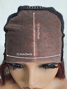 Wig Lace Front 5"X5", Warna 99J, Kepadatan 150% Wig Rambut Manusia Asli untuk Wanita - S99J - View 7