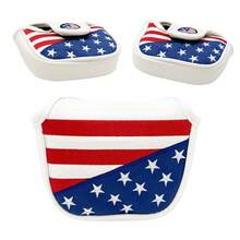 非传统通勤风格，星条半圆形推拉袖，荔枝纹PU皮革，3D刺绣13星徽章，兼具防护性和纪念意义 - 白色 - 查看 6