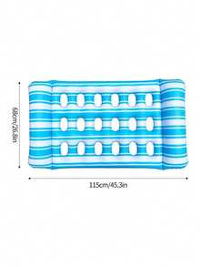 Võng phao bơm hơi PVC dày dặn dành cho người lớn, giường nằm nổi trên nước dày, thảm phao hồ bơi. - Nhiều màu - Xem 11