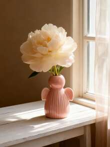 1 vază creativă pentru flori, stil drăguț și rafinat, modele multiple, obiecte artizanale din ceramică, potrivite pentru grădină, pervaz, decor de masă, sufragerie, ideale pentru aniversare, cadouri de sărbători, perfecte pentru prieteni și familie, alegerea ideală pentru decorațiuni de sărbători. - Multicolor - Vizualizare 10