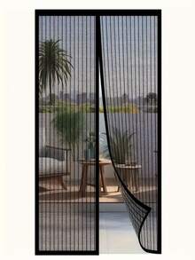 Magnetic Mesh Screen Door - Self-Closing, With Ventilation Window And Anti-Insect Function, Pet Friendly Design, Magnetic Mechanism For Easy Installation, PVC Material, Multiple Sizes Available, Entry | Magnetic Screen Door | Sturdy Mesh - Door Curtain - View 11