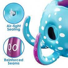 iPlay iLearn Octopus Pool Toys 2-in-1 Inflatable Float Pool Game Basketball Hoop and Ring Toss Game Outdoor Summer Beach Water Play Cool Family Party Gift 3 4 5 6 7 8 Year Old Boy Girl Child - como en la foto - Ver 6