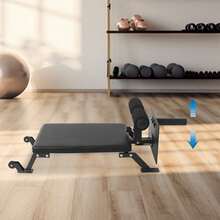 Curl Workout Bench, Leg Exercise Bench, Home Gym Hamstring Curl Workout Bench - Black - View 12