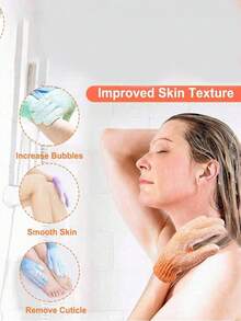 6只装可重复使用去角质沐浴手套,适用于搓洗、背部按摩、身体去角质,是理想的清洁用品,可选1/2/3/4/6/8/10/20/30/40只装,适用于沐浴、面部护理、SPA、洗手、深层去除死皮。 - 彩色 - 查看 5