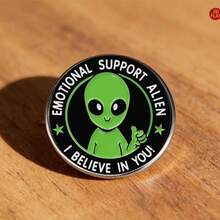 1 chiếc ghim cài hình người ngoài hành tinh cho ba lô, túi xách, quần jean, ý tưởng quà tặng dễ thương. - Người ngoài hành tinh - Xem 5