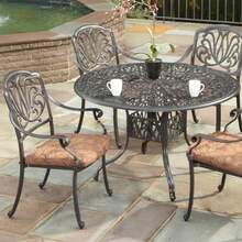 homestyles 6658-32 Outdoor Dining Table 48Lx48Dx29H Grey - Tabla 48 - Ver 2