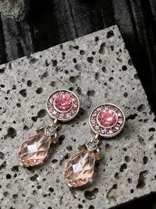 Women's Geometric Disc Dangle Earrings, Teardrop Pendant Earrings Suitable For Party, Music Festival, Daily Wear - Earring - View 9