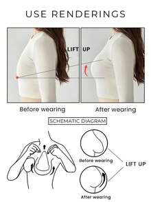 30-Pack, Non-Woven Disposable Nipple Covers, Black Gourd-Shaped Non-Woven Breast Pads | Strapless, Self-Adhesive, Skin-Friendly, Invisible, Comfortable, Anti-Sagging, Anti-Protrusion - Multicolor - View 10