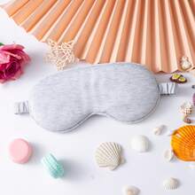 Double-Sided Cotton-Like Blackout Sleep Eye Mask, Breathable Travel Outdoor 100% Cotton Eye Shade, Comfortable & Skin-Friendly Solid Color - Multicolor - View 7