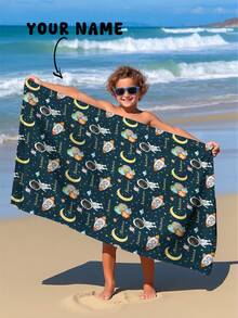 1 chiếc khăn tắm cá nhân hóa họa tiết phi hành gia, thích hợp dùng cho du lịch, đi biển, hồ bơi, phòng tắm, quà tặng nghỉ dưỡng, đồ dùng cần thiết khi đi biển, du lịch ngoài trời, bãi biển, hồ bơi, phòng tắm, hành lý xách tay. - Nhiều màu - Xem 1