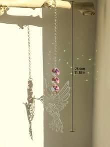 1 pieza Atrapasol de cristal de colibrí, decoración de ventana estilo bohemio con cuentas de cristal arcoíris, efecto de iluminación de energía positiva, adecuado para jardín interior, decoración colgante de feng shui, ornamento de ventana bohemio, colgante de cristal, regalo espiritual hecho a mano, perfecto para sala de estar, jardín, espacio de meditación, sala de relajación, ideal para amantes de la naturaleza y las aves, decoración del hogar vibrante - Estilo G - Ver 7