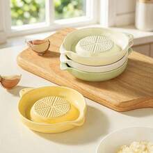 1pc Ceramic Food Grinder, Multifunctional Ceramic Manual Potato Masher, Garlic/Ginger Paste/Garlic Grinder, Vegetable & Fruit Puree Grinding Bowl, Grinding Tool, Kitchen Gadget, Easy To Clean - Multicolor - View 2