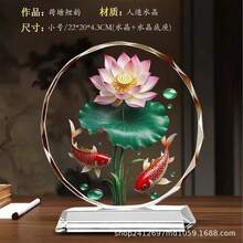 荔枝公鸡水晶摆件，装饰工艺品，吉祥物，寓意好运，乔迁或开业礼物 - B - 查看 2