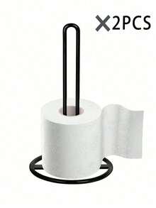 金属纸巾盒架，台面纸巾分配器，立式铁艺纸巾卷架，纸巾收纳整理架，浴室厨房纸巾盒架 - 彩色 - 查看 11