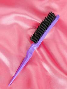 1支男女通用猪鬃顺滑梳,可作胡须刷、防毛躁梳、蓬松木柄梳、解结梳、发际线定型梳、光滑马尾梳 - 配有宽锥形尾梳,方便分缝、造型、抛光和抚平头发,打造无毛躁发型,男女皆宜,推荐作为圣诞礼物 - 棕色 - 查看 13