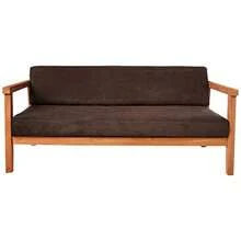Sure Fit Soft Suede 1-Piece Futon Slipcover Chocolate - Color chocolate - Ver 2