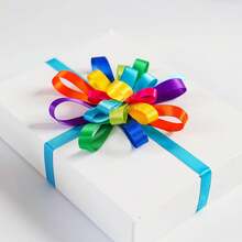 5/10 Rolls Rainbow Colored Ribbons, 0.39 Inch Wide X 56 Inch Long, Mixed Bright And Deep Color Satin Ribbon Set, Suitable For Gift Wrapping, Wedding Birthday Party Decoration, Bow Making, Floral Crafts And Sewing - Multicolor - View 5