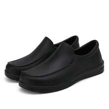 Men's Multi-Functional Shoes, One-Piece Work Shoes, Non-Slip Durable Kitchen Shoes, Slip-On - Black - View 2